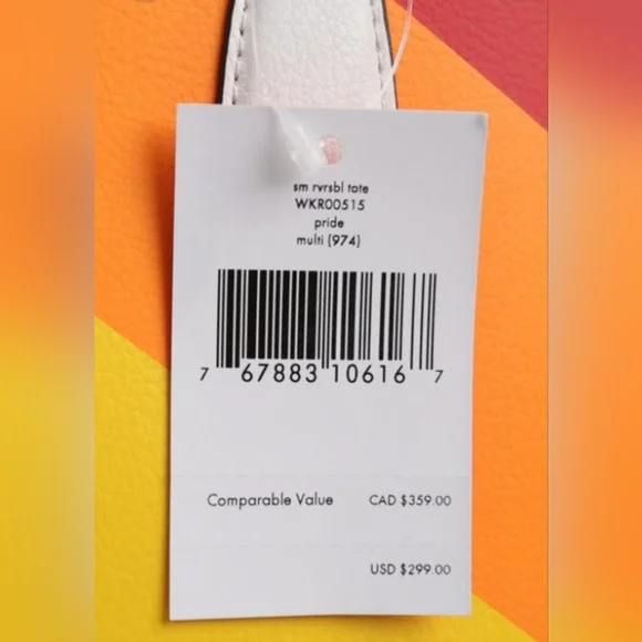 Kate Spade Rainbow Tote Bag & Pouch Set - Picture 4 of 9